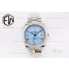 EW공장 데이데이트 40mm Smt Pres 스틸/스틸 I-Blu/로만n EWF A2836