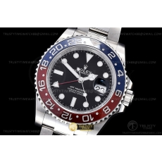 AR+공장 GMT 마스터 II 126710 오이스터 904L SS/SS 블랙 AR+ VR3186 CHS