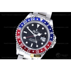 BP공장 GMT 마스터 II 16710 펩시 SS/SS 블랙 BPF VR3186 CHS