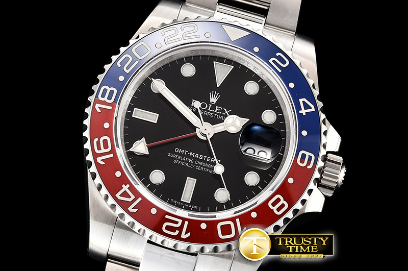 BP공장 GMT 마스터 II 116719BLRO 펩시 SS/SS 블랙 BPF 아시아 3186 CHS