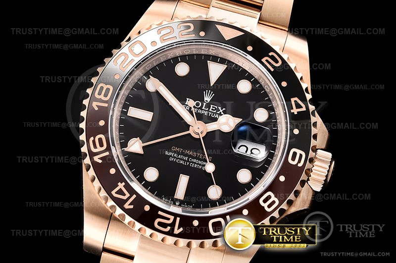 BP공장 GMT 마스터 II 126715CHNR RG/RG 블랙 BPF Asia2813 CHS