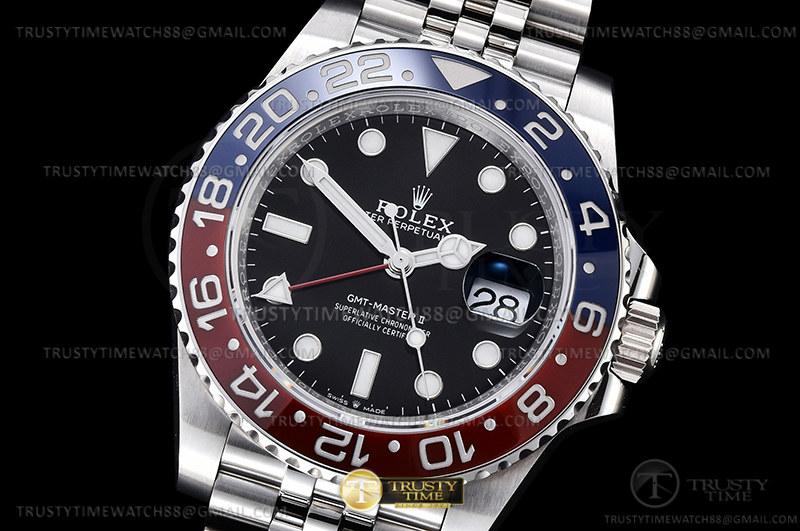 C+공장 GMT 마스터 마스터 II 126710 쥬빌리 904L SS/SS 블랙 C+F VR3285 CHS