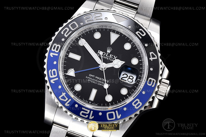 C+공장 GMT 마스터 마스터 II 126710 오이스터 904L SS/SS 블랙 C+F VR3285 CHS